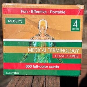 Mosby's Medical Terminology Flash Cards 4 Edition 650 Full-Color,Healthcare